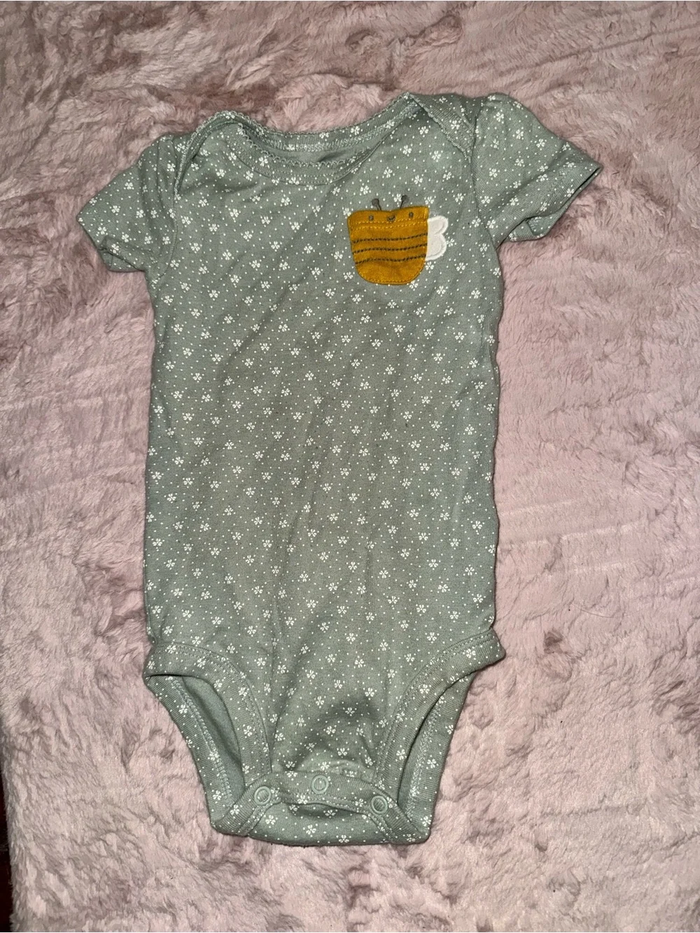 Carter's 3-Pack Bodysuits in Mustard, Cream & Sage